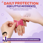 Oopsie Kids Adhesive Bandages - 100 Count, Assorted Sterile Latex-Free Designs